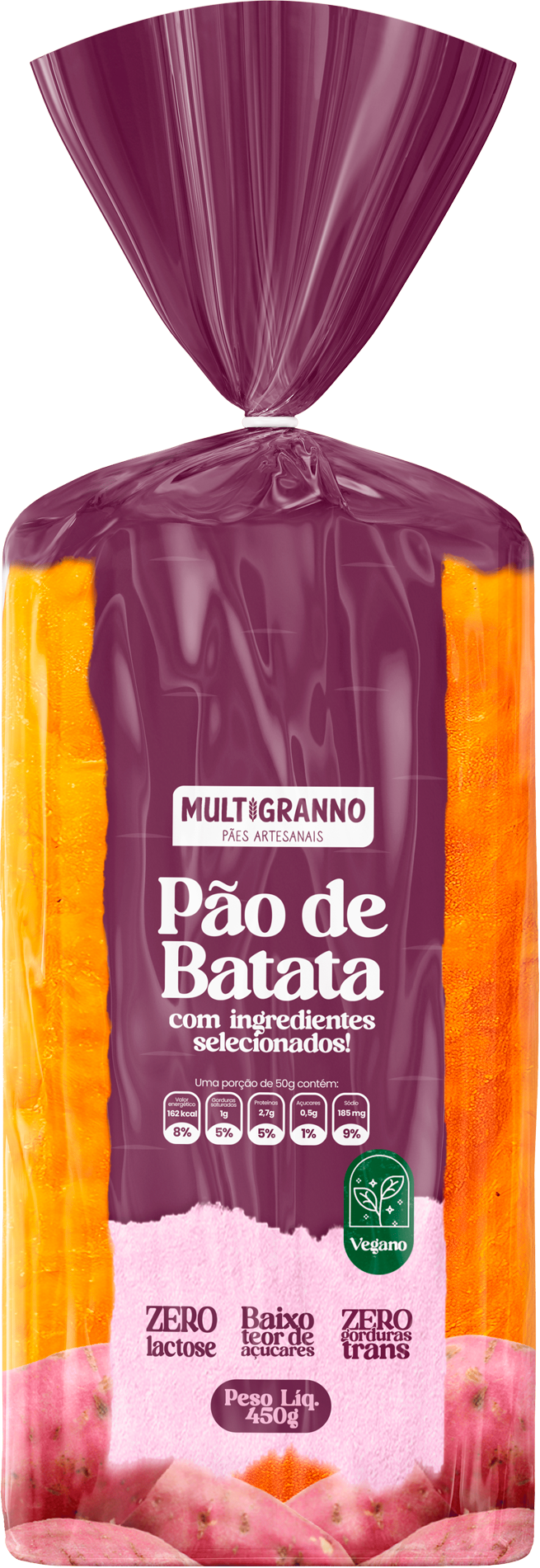 Pão Artesanal com Batata Doce